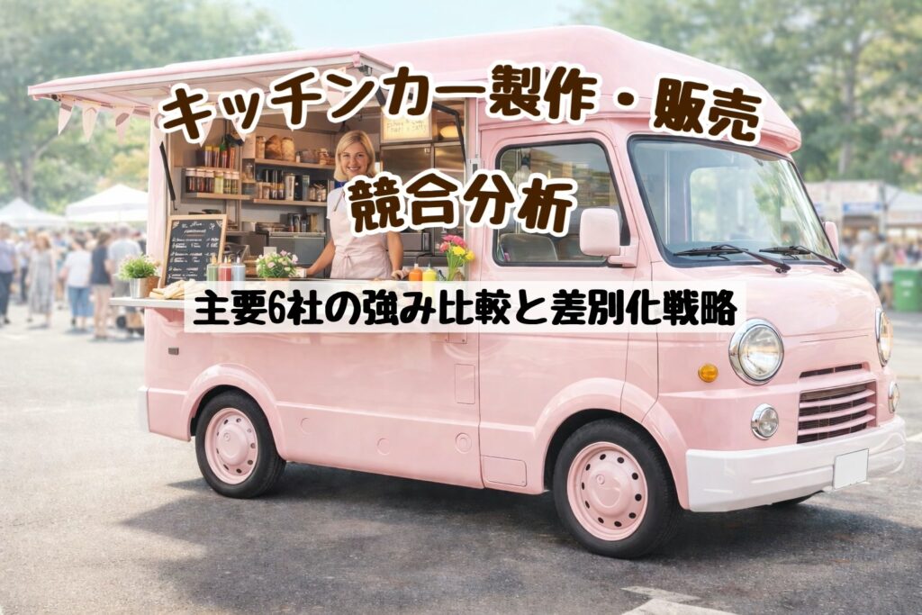 キッチンカー製作・販売業界の競合分析|主要6社の強みと差別化戦略